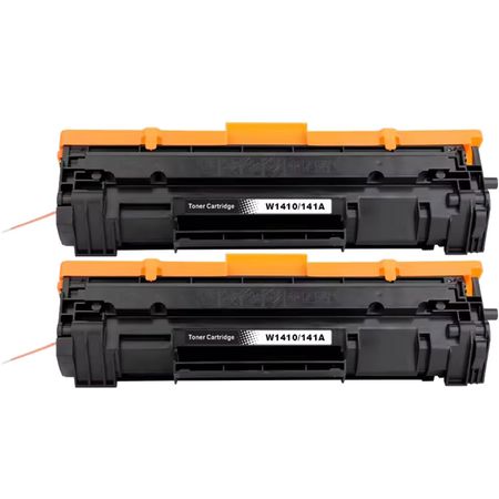 2 Pack HP 141A Black Compatible Toner Cartridge (W1410A)