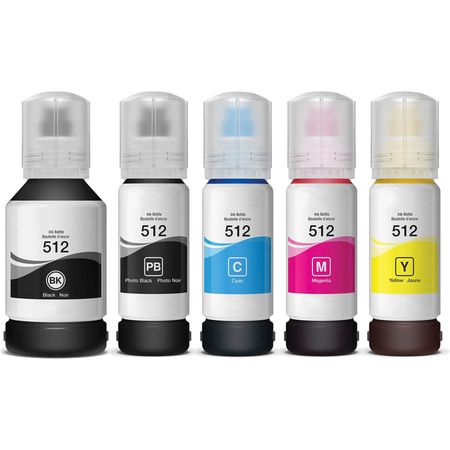 5 Pack Epson T512 Compatible Ink Bottle
